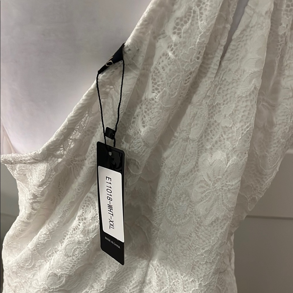 Gifted to Joss 🥰 Elegant One-Shoulder White Gown - Picture 12 of 16